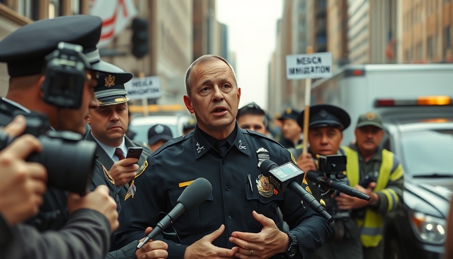 L.A. protester trial immigration tensions; officer speaks to media.