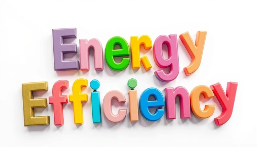 Creative ransom note style lettering highlights energy inefficiency impact on profits.