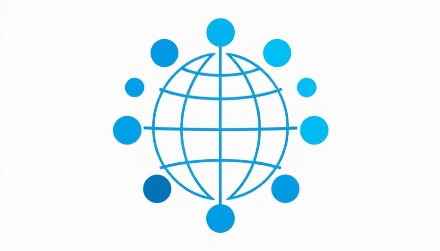 Minimalistic globe logo symbolizes global impact of H-1B visa fees.