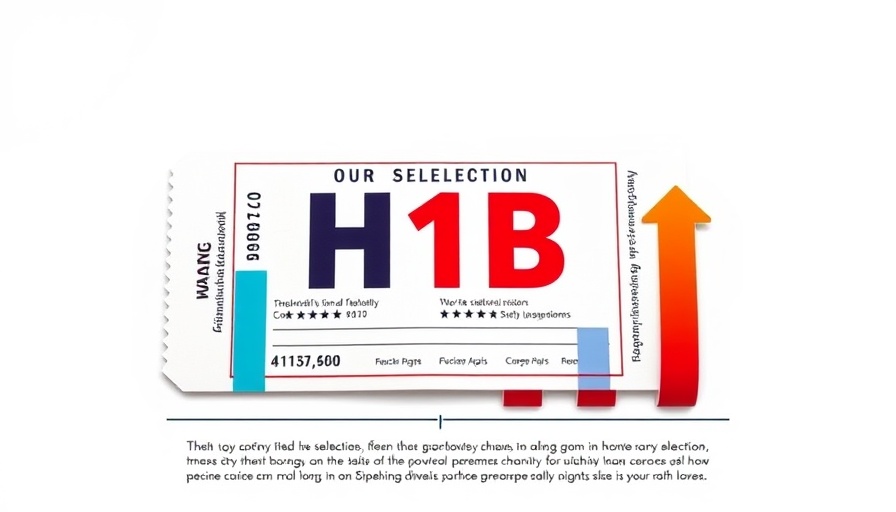 Infographic on H1B weighted selection process with lottery theme.