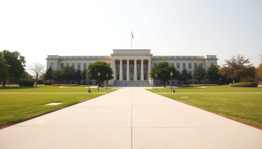 Government building symbolizes H-1B lottery wage-based overhaul system.