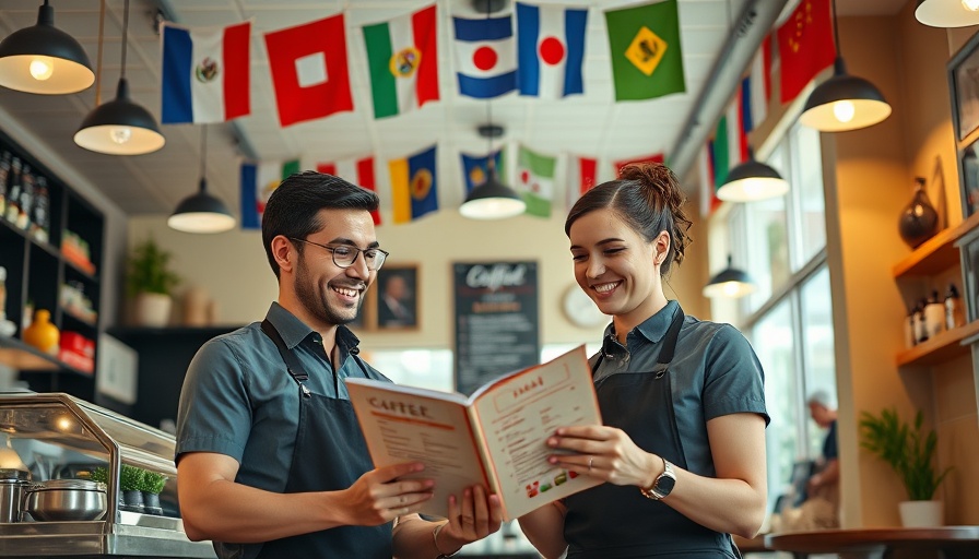 Cheerful staff members in Tampa coffee shop, embracing resilience.