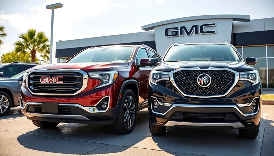 New GMC and Buick vehicles boost sales at dealership.