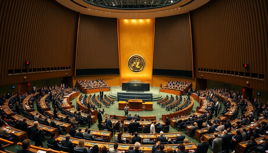 UN assembly during Netanyahu speech, audience began leaving as he spoke.