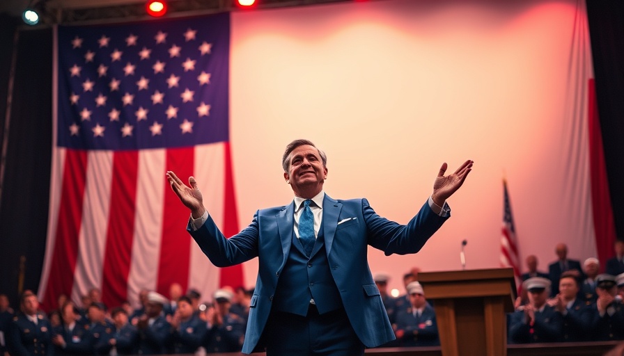 Speaker addresses audience, discussing end of woke culture in US military.