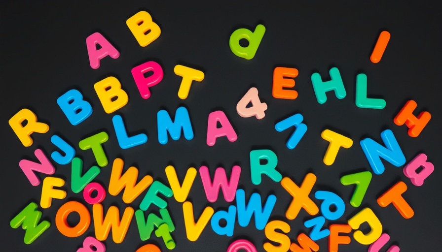 Colorful letters and child's feet symbolizing wisdom for kids from therapist.