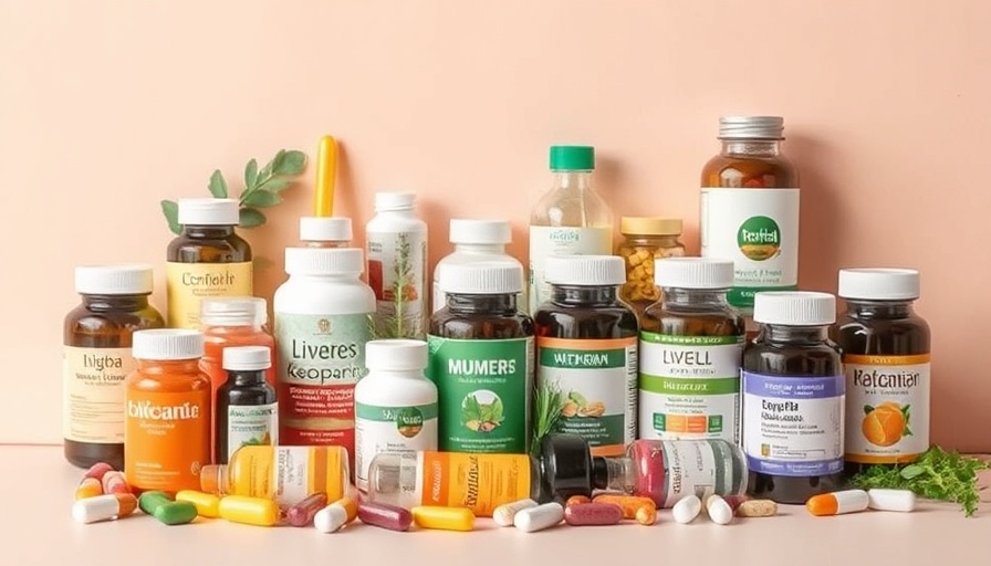 Myrtle Beach pregnancy supplements, variety of bottles and packs.