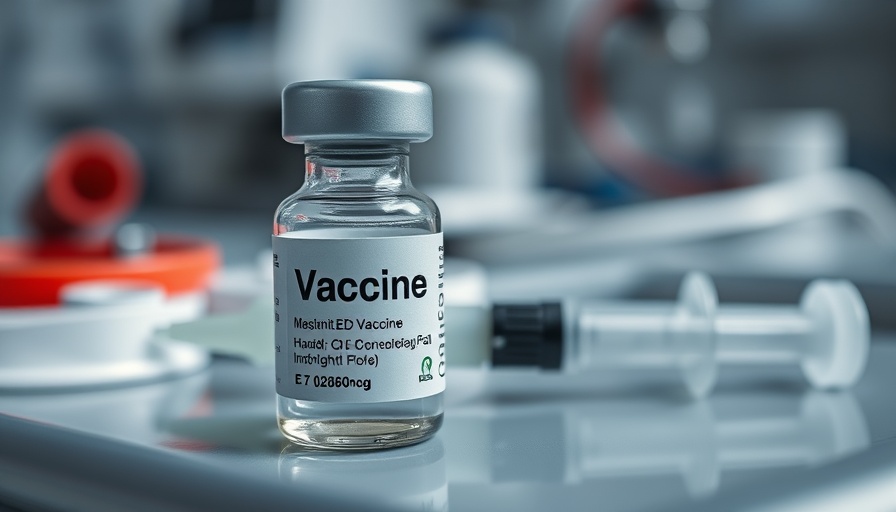 Close-up of measles vaccine vial and syringe related to Myrtle Beach measles outbreak.