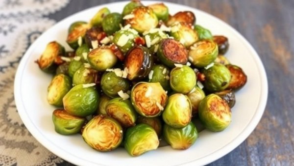 Spicy Roasted Brussels Sprouts with Parmesan & Chili Crisp