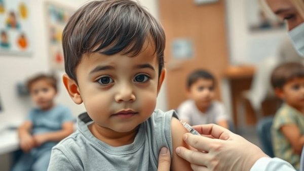 Young child vaccinated, vaccine misinformation VAERS discussion.