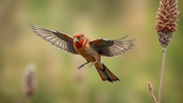 Crisis Planning Reduce Repeat Sectioning: House finch in flight.