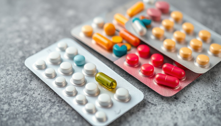 Assorted blister packs of colorful pills highlighting pharmaceutical diversity.