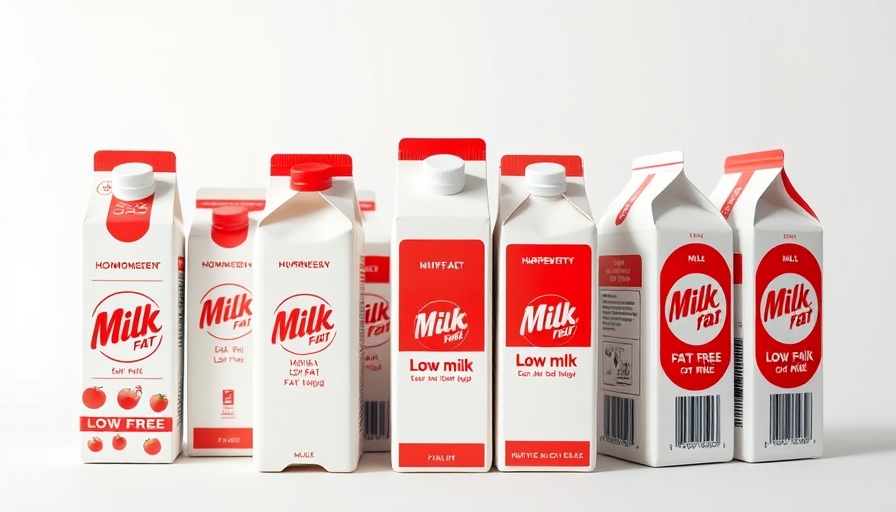 Assorted milk cartons illustrating the whole milk health debate.