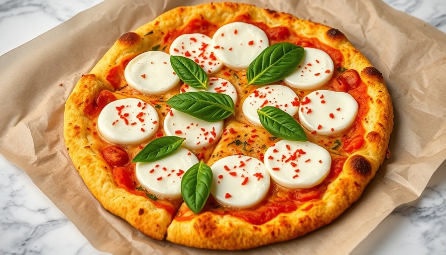 Tasty cauliflower crust pizza in South Carolina.