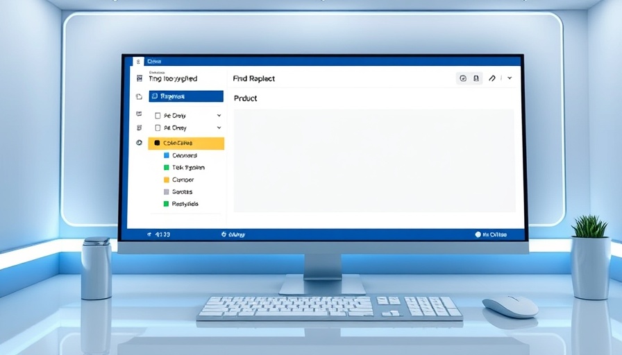 Interface showcasing Divi 5 Find and Replace feature, modern design.