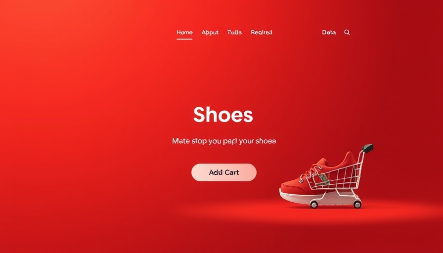 Minimalist ecommerce interface with shoe shopping theme.
