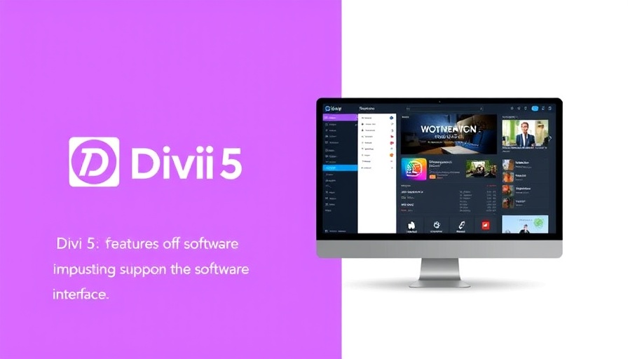 Divi 5 Public Alpha 19 features highlighted in a sleek poster.