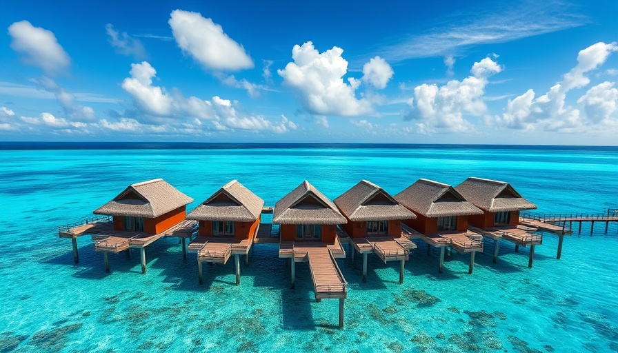 Beautiful overwater bungalows in turquoise sea, 2025 Readers' Choice Awards Best Hotels.