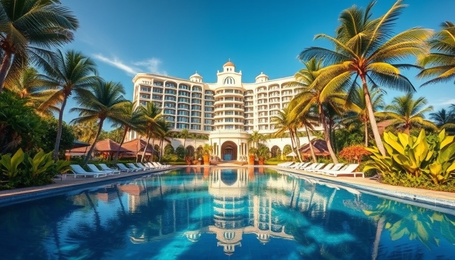 Best Hotels in the Bahamas - majestic beachfront resort under blue skies.