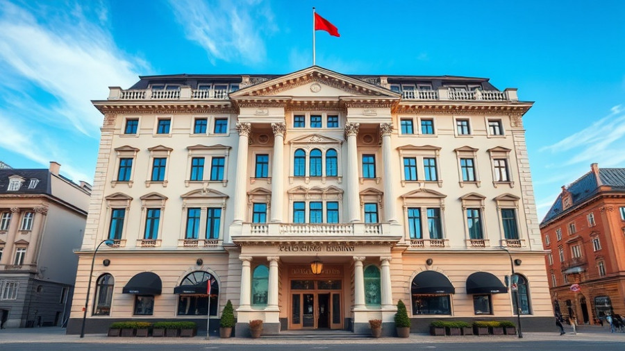 Luxury Hotels in Helsinki exterior featuring classical architecture