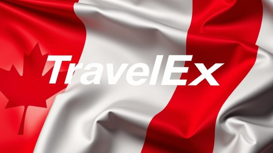 Travelex wholesale banknote operations Canada with Canadian flag and logo.