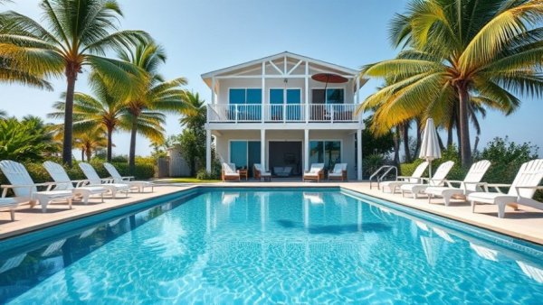 Luxurious Airbnb with pool area in Destin Florida, ideal for travelers