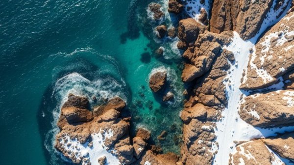 Nature-focused tourism webinar poster featuring coastline.