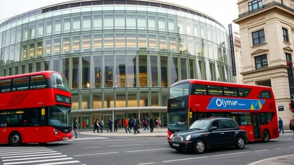 BAUS Returns to London Conference at Olympia building, busy street scene