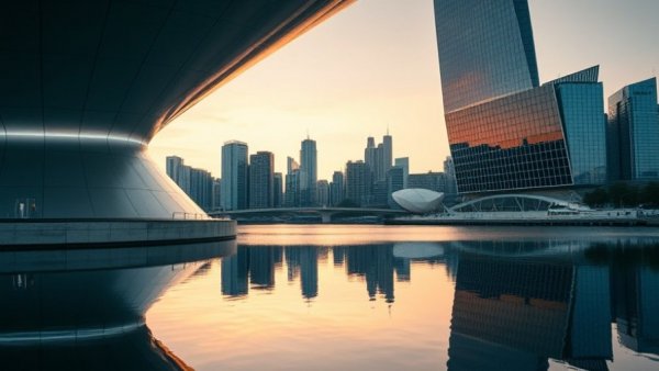 Frank Gehry Architectural Masterpieces: Guggenheim Bilbao at twilight.