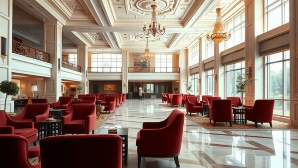 Renaissance Hotels opens first property in Goa with elegant hotel lobby and plush seating.