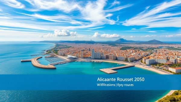 Direct flights to Alicante by Air Serbia, showcasing Alicante's cityscape.