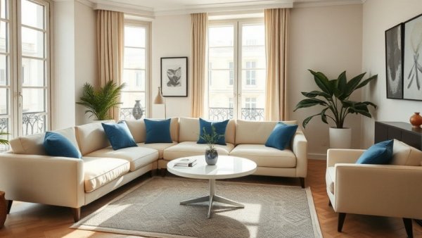 Charming Airbnbs in Paris: Cozy modern apartment interior.