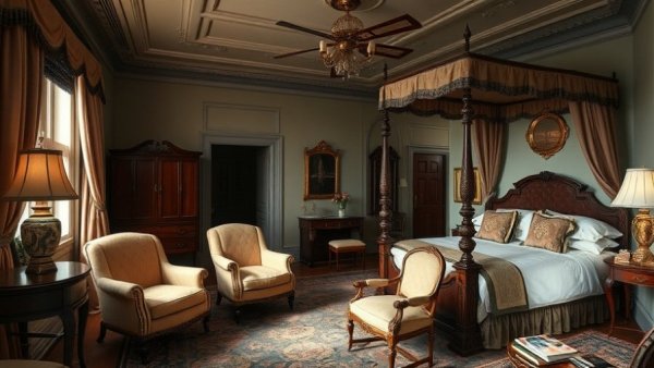 Elegant room in one of the best boutique hotels in New Orleans, showcasing classic decor.