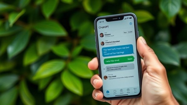 ALL Accor booking app concept on smartphone with ChatGPT interface.