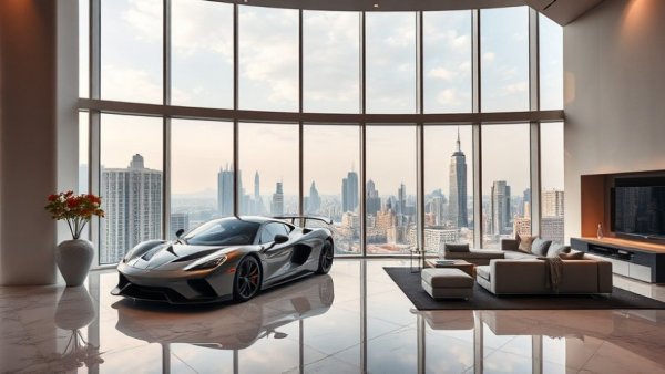 Luxurious residence with city skyline view highlighting the branded residences boom.