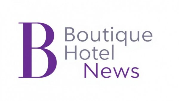 Luxury Boutique Accommodations logo design with sleek typography.