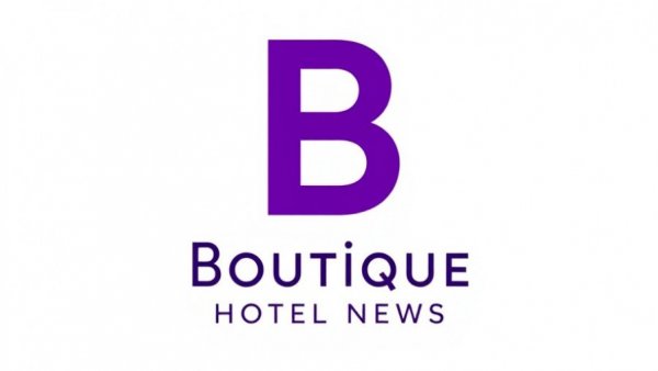 Boutique Hotel News logo with large purple 'B'.