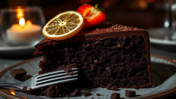 Indulgent vegan dessert at luxury hotel in Southeast Asia.