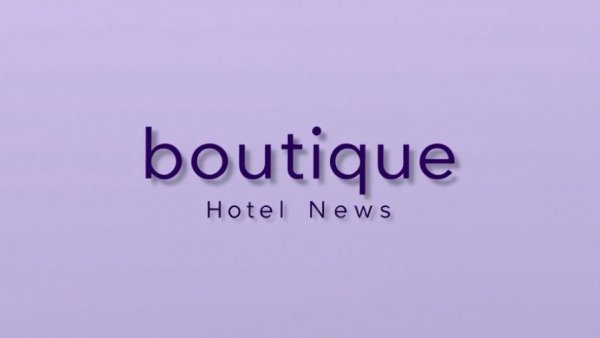 Modern logo for boutique hotel news.