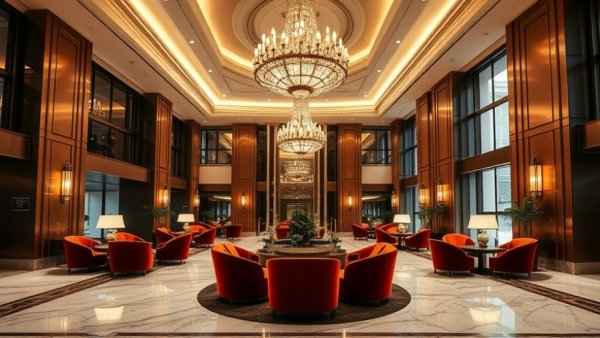 Elegant hotel lobby showcasing Accor collection brands growth with sophisticated decor.