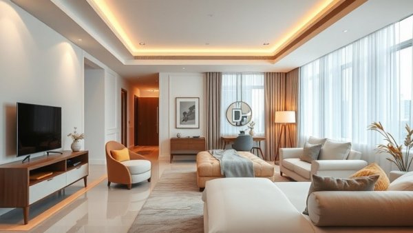 Luxury hotel room in Vienna with modern design.