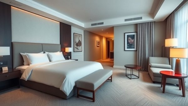 Modern luxury boutique accommodations with elegant interiors.