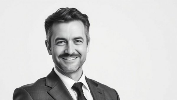 Starhotels Chief Commercial Officer posing confidently in a suit
