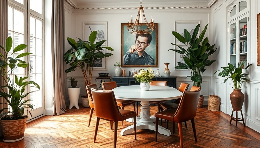 Stylish Parisian historic Airbnb dining room with vintage decor.