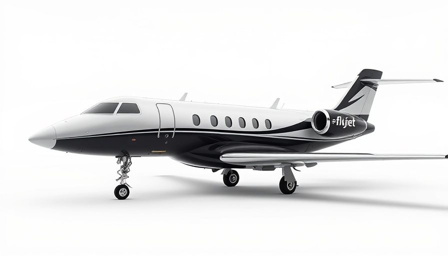 Sleek modern aircraft with Flexjet logo, Phantom 3500 order Flexjet.