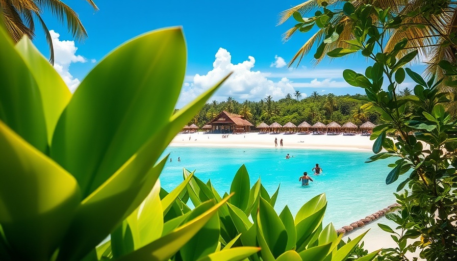 All-Inclusive Resorts in the Caribbean: Vibrant beach scene with turquoise waters.