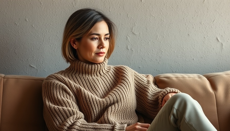 Relaxed woman discussing The Three Principles.