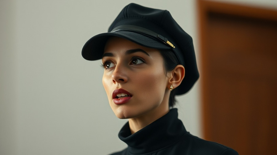 Woman in black cap conveying ideas, release limiting beliefs.