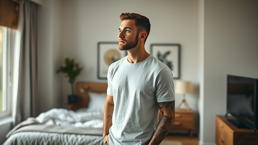 Thoughtful man in modern room, subconscious blocks to attracting love