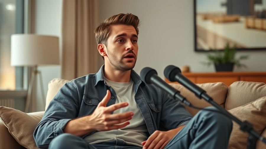 Quantum Shifts discussion with a young man speaking passionately in a living room.